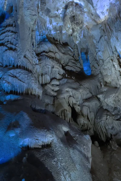 Stalactytes Dans Grotte Prometheus Kutaisi — Photo