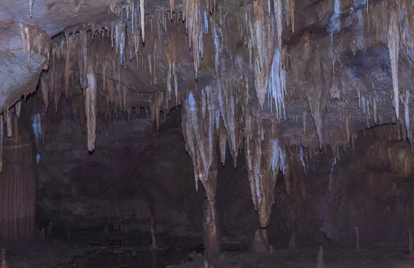 Stalactytes Dans Grotte Prometheus Kutaisi — Photo