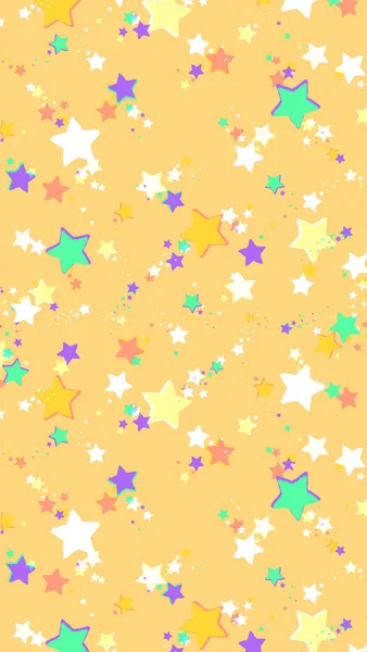 Abstrakter Hintergrund Farbiger Sterne Geeignet Für Einen Telefon Hintergrund — Stockvektor