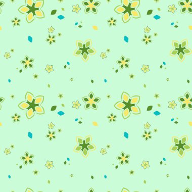 Kusursuz tekrarlayan çiçek deseni