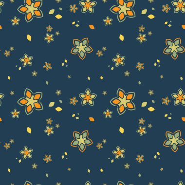 Kusursuz tekrarlayan çiçek deseni