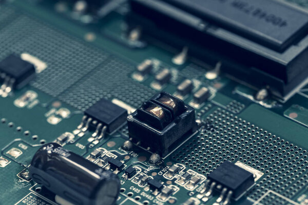 крупный план электронной платы
