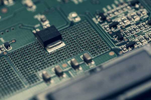 крупный план электронной платы
