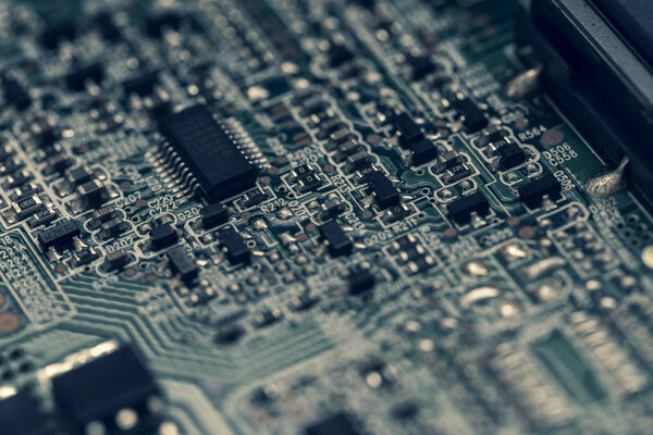 крупный план электронной платы
