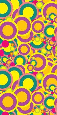 Çok renkli halkaların soyut arka planı