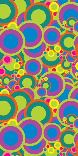 Fondo abstracto de anillos multicolores — Archivo Imágenes Vectoriales