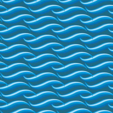Soyut deniz dalgalarından kesintisiz tekrararka plan
