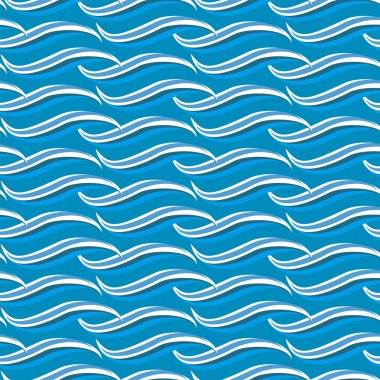 Soyut deniz dalgalarından kesintisiz tekrararka plan