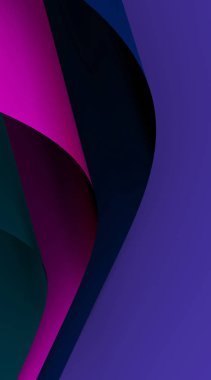 Katlanmış sayfalardan soyut renkli arka plan.3d render