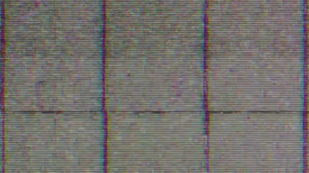 Abstract background imitating a bad television signal — Stock Video