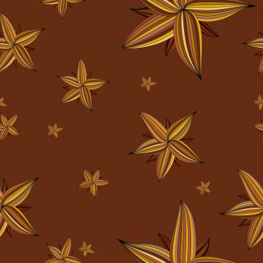 Dikişsiz tekrarlanan bahar çiçek deseni