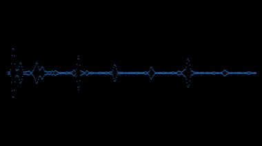 Soyut animasyonlu ses grafiği ile arka plan.