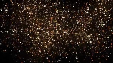 Animasyonlu arka plan altın tozu taklit