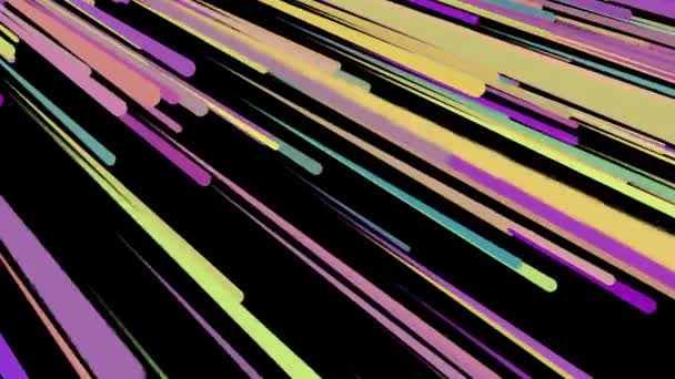 Fondo animado abstracto 4K de rayas de colores y es adecuado para gráficos en movimiento — Vídeo de stock