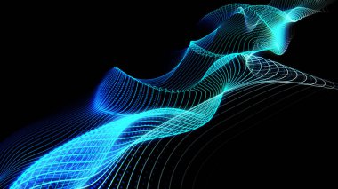 Enerji dalgalarını taklit eden soyut arka plan