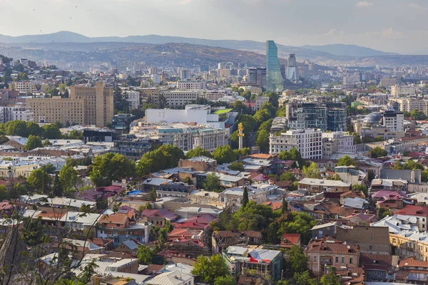 Daken van huizen van het oude Tbilisi — Stockfoto