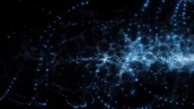 4k animasyon arkaplanı bir DNA modeli simülasyonu