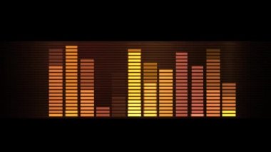 Soyut canlandırılmış ses grafiği ile 4k arkaplan.