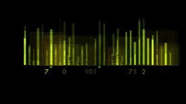 Soyut canlandırılmış ses grafiği ile 4k arkaplan.