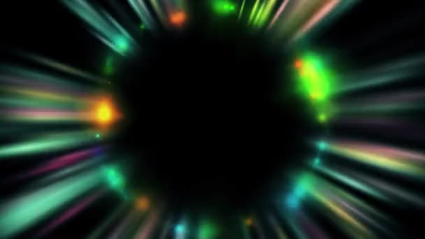 Tunnel spatial abstrait animé 4k 