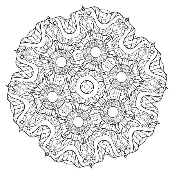 Mandalas Coloring Book Decorative Ornaments —  Vetores de Stock