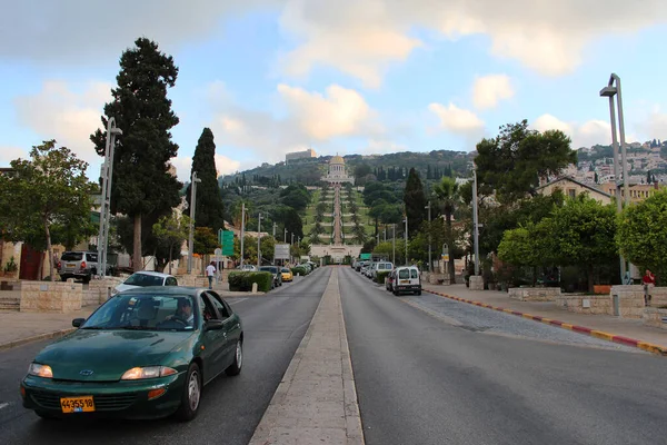 Haifa Israel August 2017 Bahai Gardens Sommer Haifa — Stockfoto