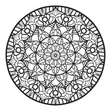 Boyama kitabı için Mandalas. Dekoratif yuvarlak süsler