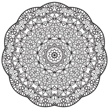 Boyama kitabı için Mandalas. Dekoratif yuvarlak süsler