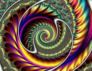 Soyut meditasyon renk fraktal arkaplanı