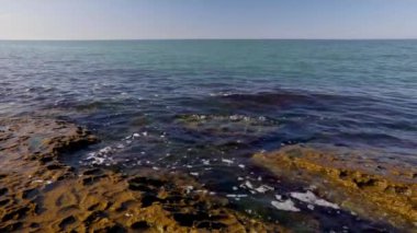 Yazın sahilde deniz sörfü.