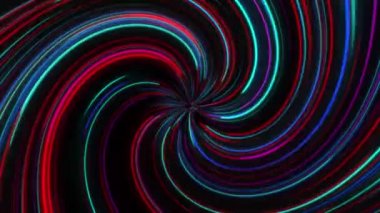 Renkli satırların 4k canlandırılmış soyut renk arkaplanı