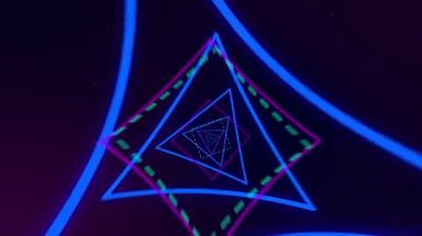 Soyut renkli animasyon dalgaları. Arkaplan özeti