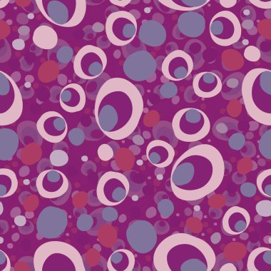 Farklı şekillerdeki çok renkli çemberlerin soyut ve pürüzsüz yinelenen arka planı