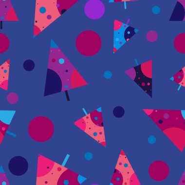 Noel geçmişini tekrarlayan soyut bir özet. Kusursuz Noel ağacı deseni