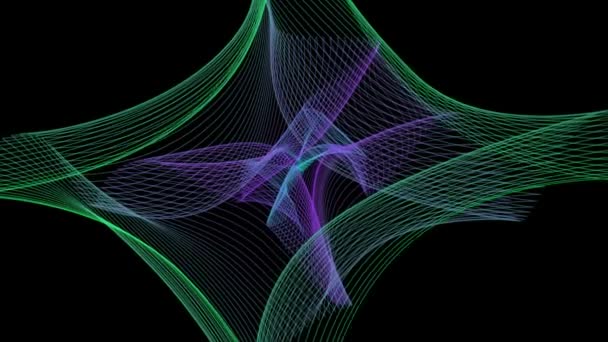 Abstract Animated Background Simulating Energy Waves — Stock Video