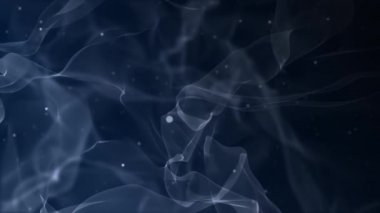 4k canlandırılmış soyut arkaplan sigara dumanı simülasyonu