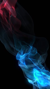 Rüzgarda gelişen kumaşı taklit eden soyut renkli arkaplan