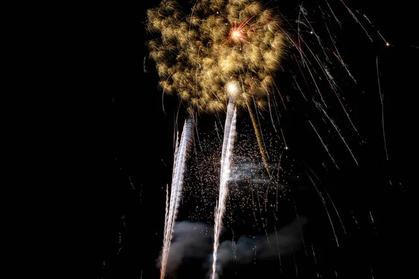 Sparkle Fireworks Night Sky Fourth July Independence Day Holiday United — Stock Photo, Image