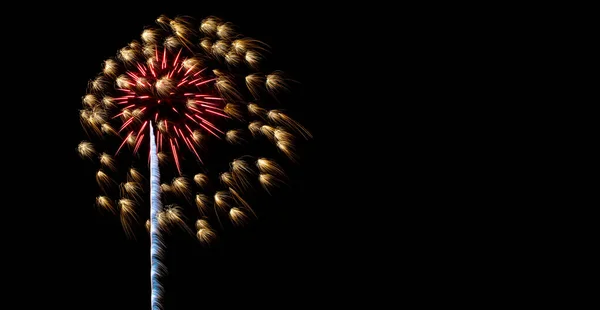 Sparkle Vuurwerk Nacht Hemel Juli Onafhankelijkheidsdag Vakantie Verenigde Staten Van — Stockfoto