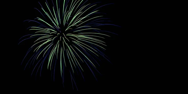 Csillogó Tűzijáték Éjszakai Égen Július Függetlenség Napján Amerikai Egyesült Államokban — Stock Fotó
