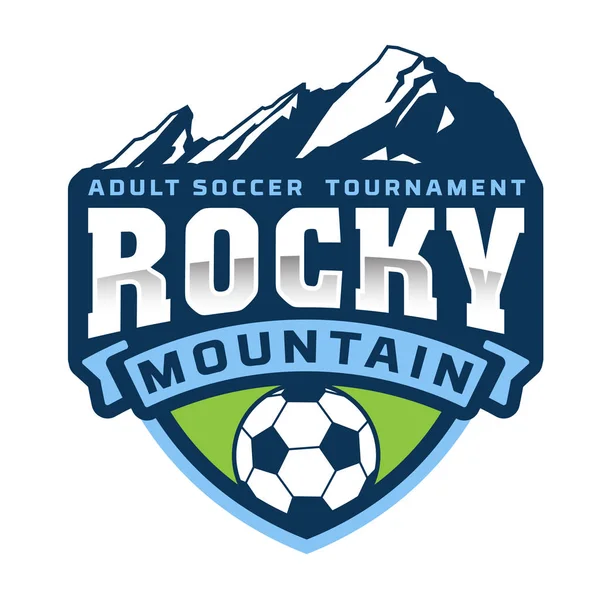 Rocky Mountain Sport Logo Design — Stock vektor