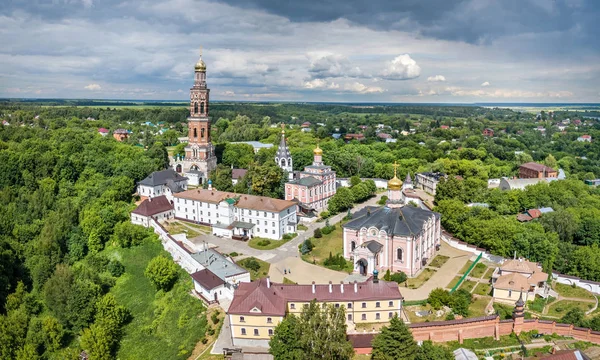 Vista Aérea Mosteiro João Teólogo Aldeia Poshchupovo Oblast Ryazan Rússia — Fotografia de Stock