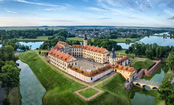 Vue Ariale Château Nesvizh Biélorussie — Photo