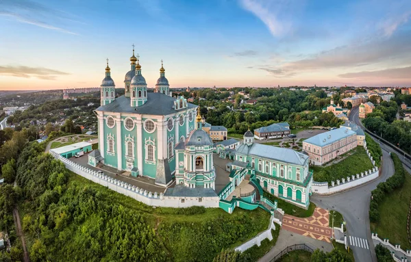 Flygfoto Över Uspenskiy Katedralen Smolensk Ryssland — Stockfoto