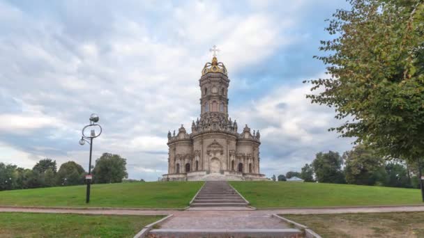Eglise Znamenskaïa Dubrovitsy Région Moscou Russie Time Lapse Video — Video