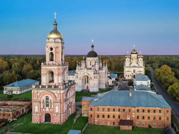 Vista Aérea Mosteiro Feminino Kazansky Vyshny Volochyok Oblast Tver Rússia — Fotografia de Stock