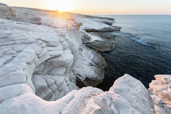 Pierres Blanches Lever Soleil Village Monagroulli District Limassol Chypre — Photo