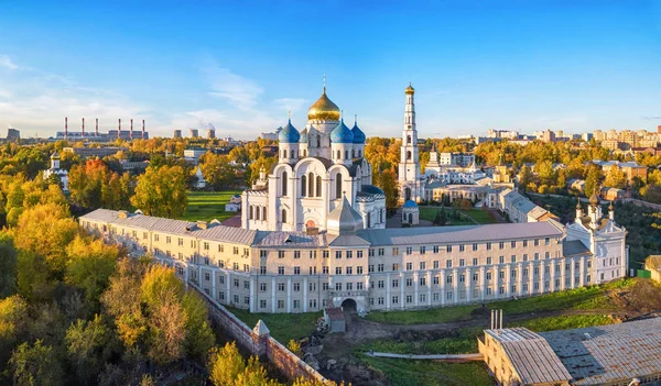 Vista Aérea Del Monasterio Nikolo Ugreshskiy Dzerzhinsky Óblast Moscú Rusia — Foto de Stock