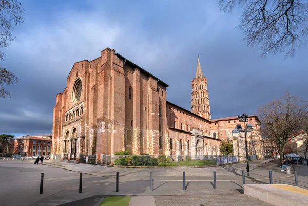 Basiliek Saint-Sernin de Toulouse, Frankrijk — Stockfoto