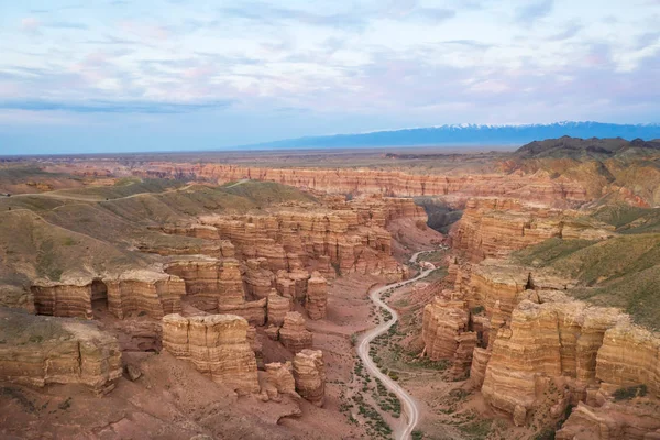 Aerial view of Charyn Canyon, Kazakhstan — Stock Photo, Image